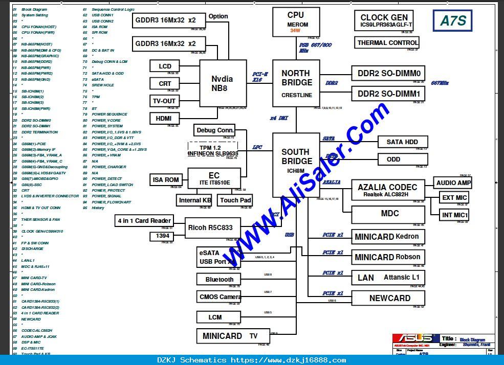 Asus Desktop Motherboard Circuit Diagram