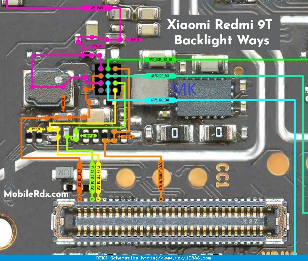 Xiaomi Redmi 9T Backlight Ways