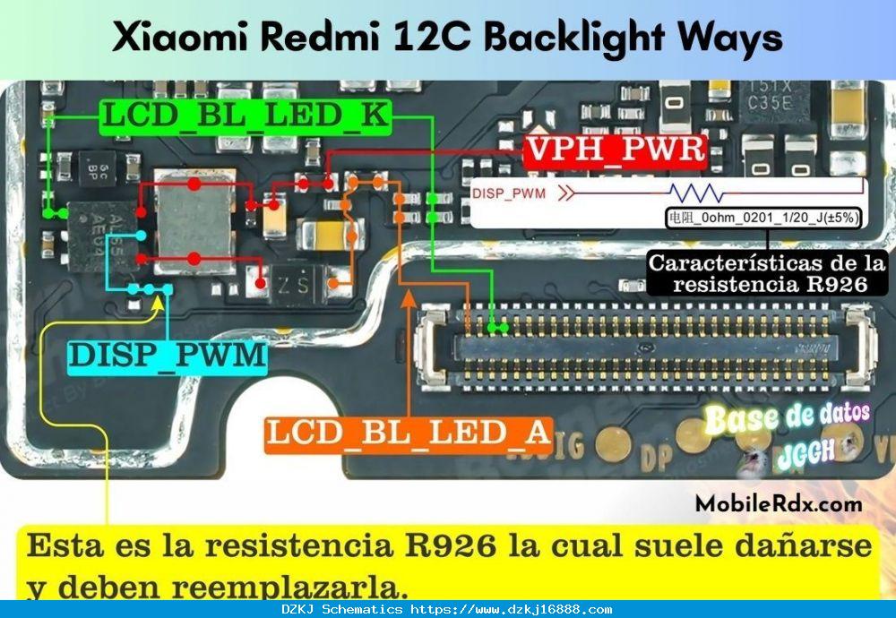 Xiaomi Redmi 12C Backlight Ways