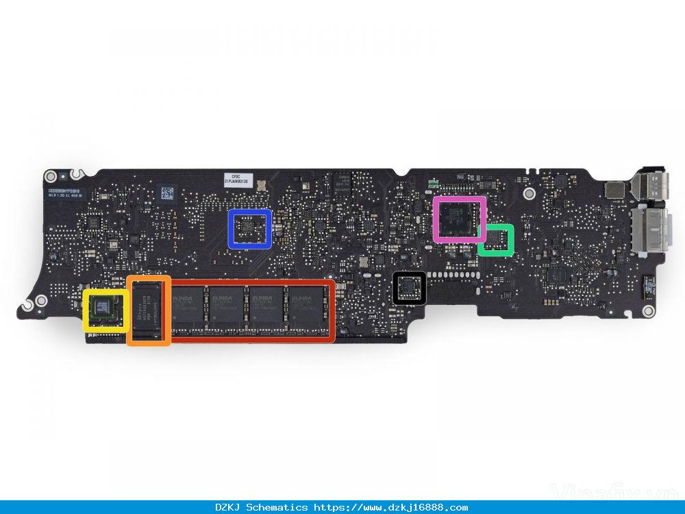 Apple MacBook Air 11″ 2013 A1465 820-3435 Schematic & Boardview ...