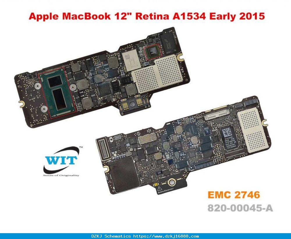 820-00045-A 820-00045-10 Logic Board For Apple MacBook 12