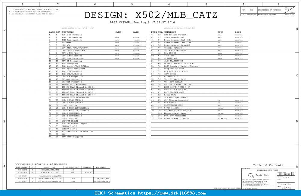 APPLE MACBOOK A1708 ECM3154 820-00840-A SCH Service Manual Do…