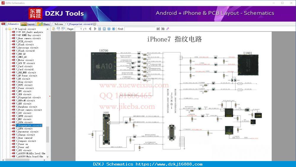 7_Fingerprint Circuit2 - 7 7P Logical Circuit - IPhone Schematic