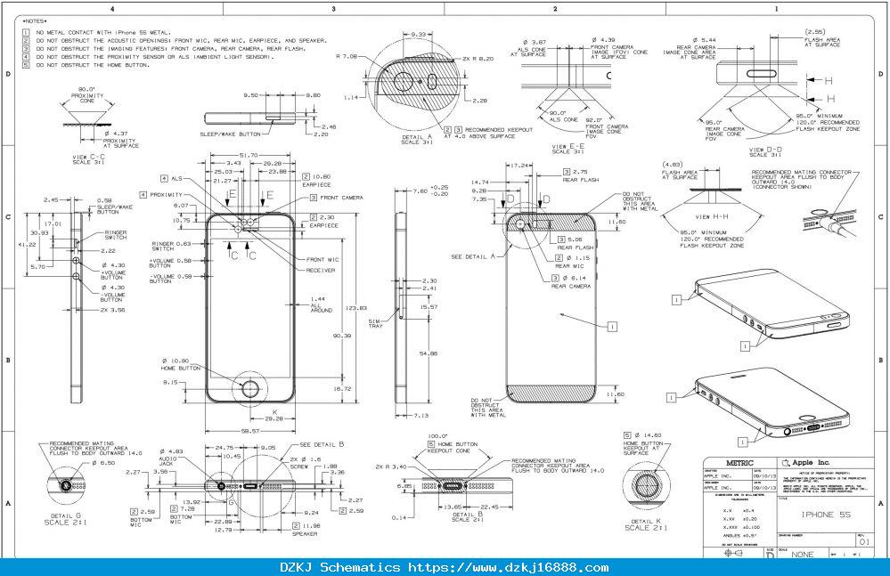 IPhone 5 Screw Diagram