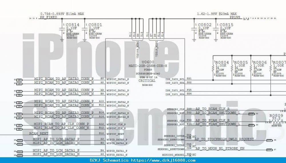 Schematic Diagram For IPhone 5s