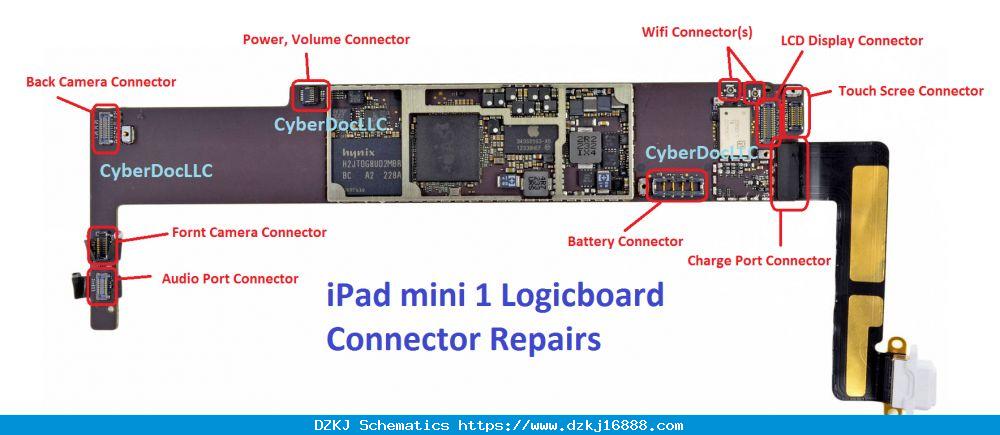 IPad Mini Wifi Connector(s) Repair Service | CyberDocLLC