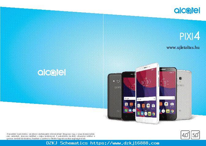 ALCATEL PIXI 4 5010X 5010D 5010U HASZNALATI UTMUTATO Service …