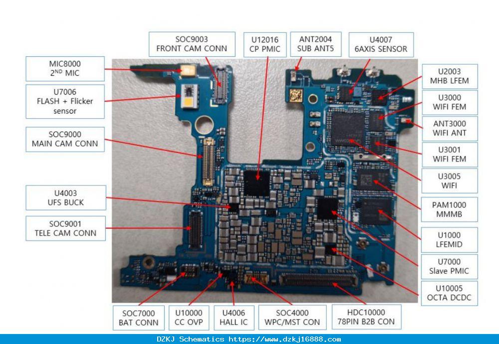 Samsung Galaxy S20 FE SM-G780F Schematics