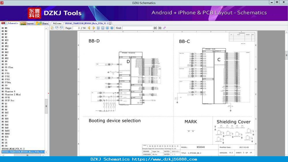 B50040_TRANSSION_MT6580_Main_PCBA_V1.2 - TECNO S6