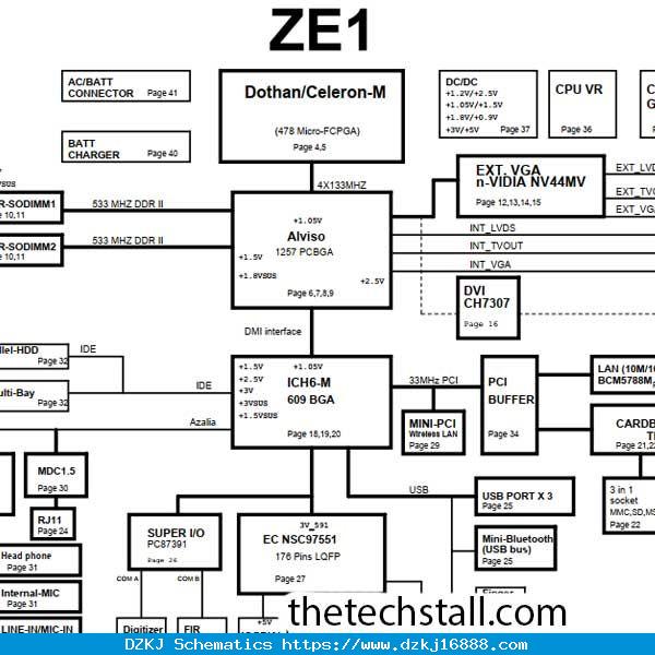 Acer TravelMate C200 ZE1 Rev E2C Schematic Diag…
