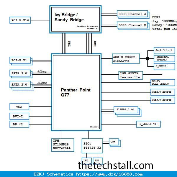 Acer Veriton X6620G Q77H2-AD Schematic D…