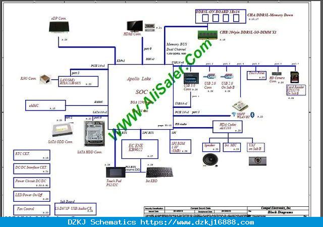 Acer ES1-533-C3N9 B5W1A B7W1A LA-D641P Schematic