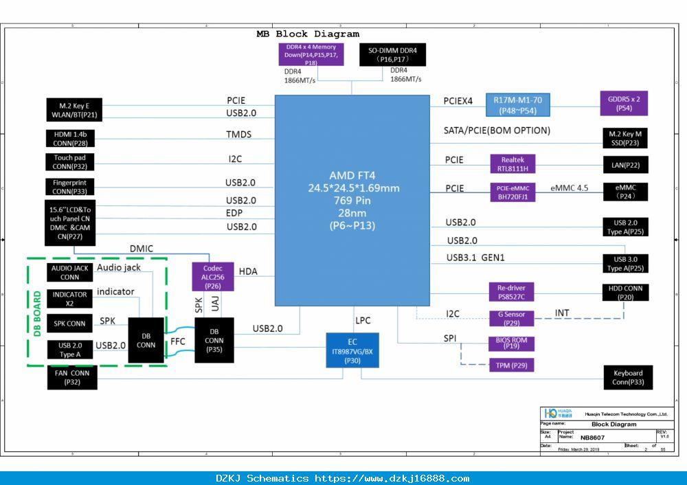 Acer Aspire 3 A315-22 Schematic & Boardview NB8607 – Laptop Schematic