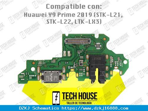 Flexor Centro De Carga Huawei Y9 Prime 2019 Stk-l21 Orig
