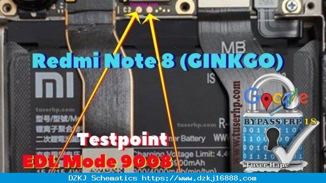 Redmi Note 8 ISP EMMC PinOUT | Punto De Prueba | Modo EDL 9008