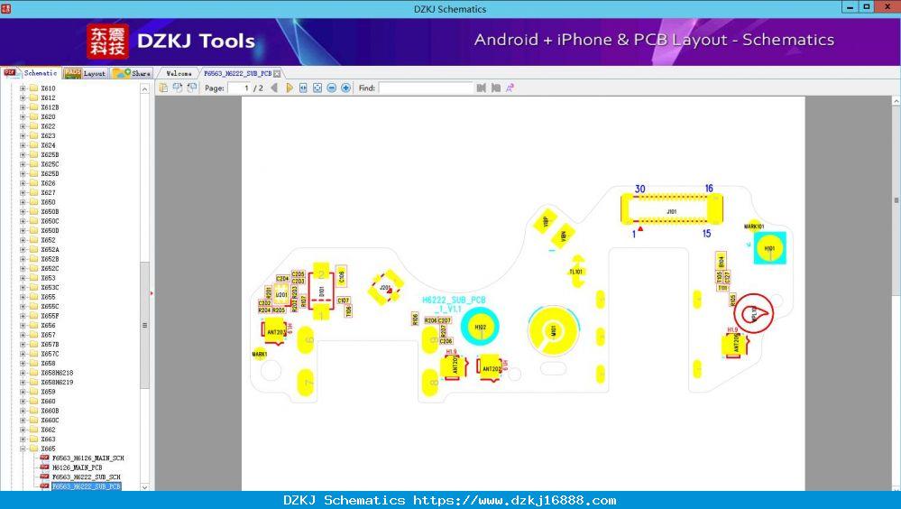 F6563_H6222_SUB_PCB - X665 - INFINIX Schematic
