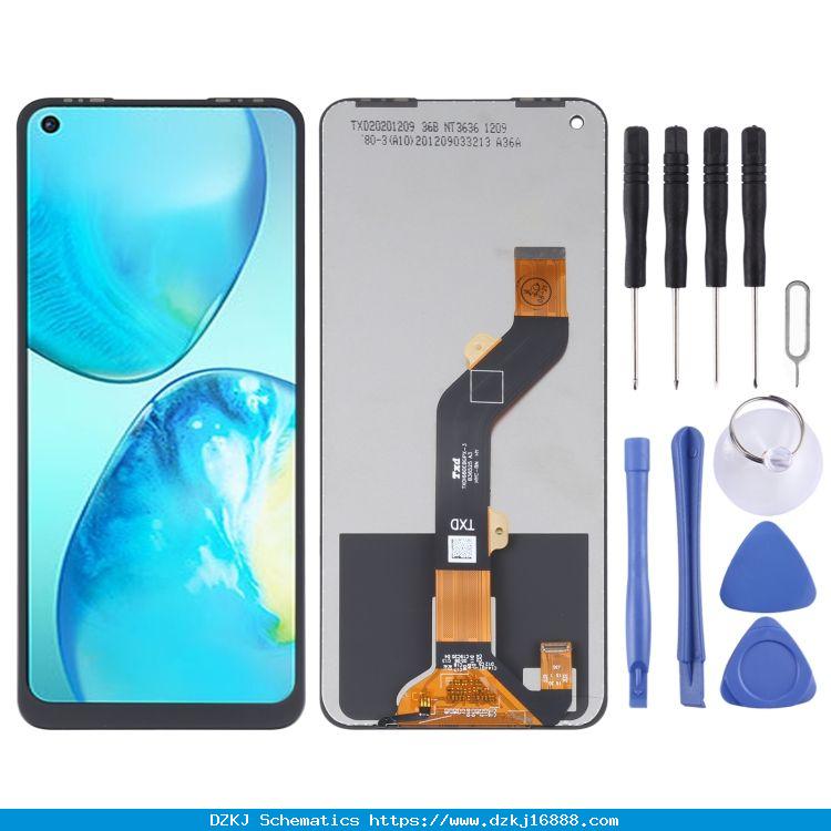 Infinix Note 8i X683 용 LCD 화면 및 디지타이저 전체 어셈블리