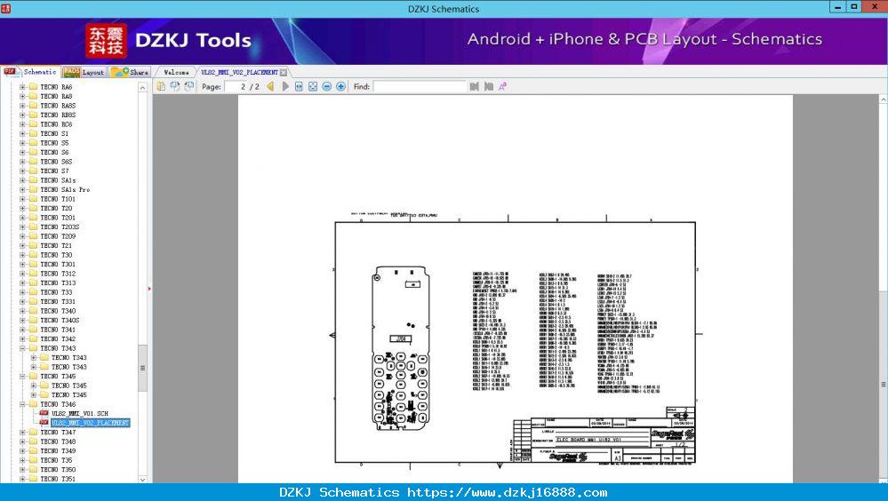 UL82_MMI_V02_PLACEMENT - TECNO T346 - TECNO Schematic