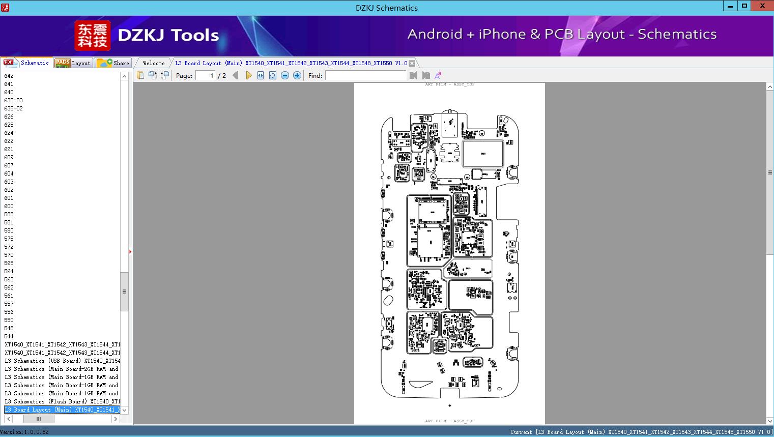 L3 Board Layout (Main) XT1540_XT1541_XT1542_XT1543_XT1544_XT1548_XT1550 ...